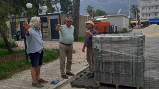 Başkan Topaloğlu Beldibinde yol çalışmalarını inceledi