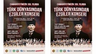 Kazak Halk Çalgıları Orkestrasından Türk dünyasından ezgiler konseri