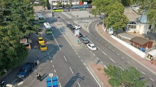 Kocaeli Büyükşehir&#39;den yol çizgileriyle düzenli ve güvenli ulaşım