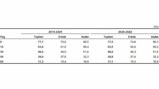 Türkiyede doğuşta beklenen yaşam süresi 77,5 yıl oldu