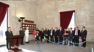 Borusanlılar dan Cumhuriyetin 100. yılında Anıtkabir;e anlamlı ziyaret