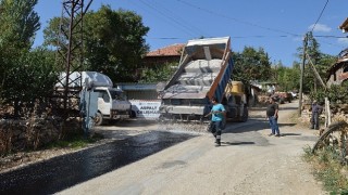 Elmalı Çukurelma yolu asfaltlanıyor