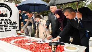 Kahraman şehidimizJ.Uzm. Çvş. Selim Vural kabri başında anıldı