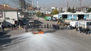 Keçiören belediyesinden yangın tatbikatı