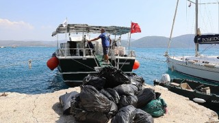 Gökova Körfezinde 40 Bin Kg Çöp Toplandı