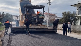 Büyükşehirden Bodrum Mumcularda Sıcak Asfalt Çalışması