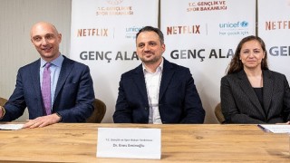 Depremin 1. yılında Gençlik ve Spor Bakanlığı, UNICEF ve Netflix tarafından Genç Alana ortak ziyaret