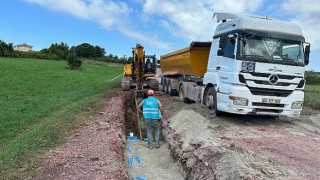 Kandırada Dört Bir Koldan Altyapı Çalışmaları Yapılıyor