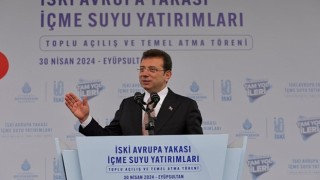 İBB Başkanı Ekrem İmamoğlu, Avrupa yakasındaki ilçelerin içme suyuyla ilgili sorunlarını çözen ve çözecek olan İSKİ yatırımlarının açılışlarını yapıp, temellerini attı