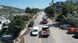 Muğla Büyükşehir Bodrumun Yollarını Güvenli Hale Getiriyor