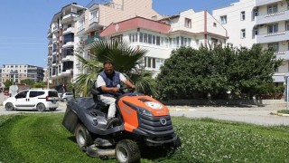 Burhaniye Belediyesi Park ve Bahçeler Müdürlüğü ekipleri, ilçe genelindeki yeşil alanlar ve parklarda bakım çalışmalarını sürdürüyor