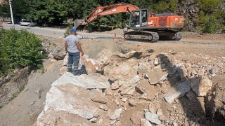 Alanya kırsalında yol bakımları sürüyor