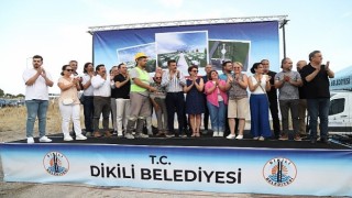 Dikilide Düğün Salonu Temeli Atıldı