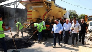 Başkan Turan onarım çalışmalarını sahada inceledi