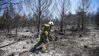 İzmir İtfaiyesi orman yangınlarına karşı 7 gün 24 saat nöbette