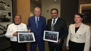 Cumhurbaşkanı Erdoğan, Çukurova Havalimanı nda Çelebi Platinum Lounge u ziyaret etti