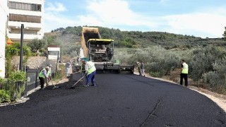 Mudanyada yollar yenileniyor.