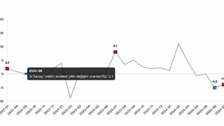 Tüik: Sanayi üretimi yıllık %3,9 azaldı