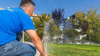 İzmirin parklarında akıllı sulama dönemi