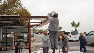 Akçay kordonda çevre düzenlemeleri