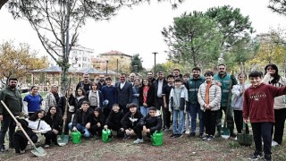 ”Millet Bahçesine 30 fıstık çamı dikildi”