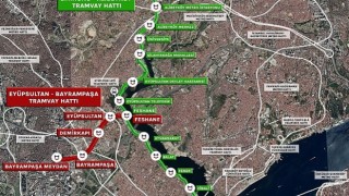 İstanbulun Yeni Raylı Sistemi: Eyüpsultan - Bayrampaşa Tramvay Hattının Yapımı Sürüyor