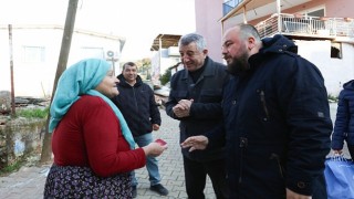 Yeni yıl pastası ve sepeti Başkan Günay dan