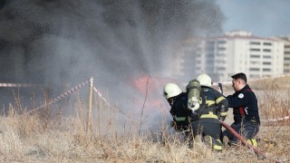 Nevşehir ve Gülşehir İtfaiyelerinden Ortak Tatbikat