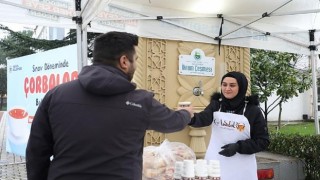 Öğrencilere Sabah Çorbası İnegöl Belediyesinden